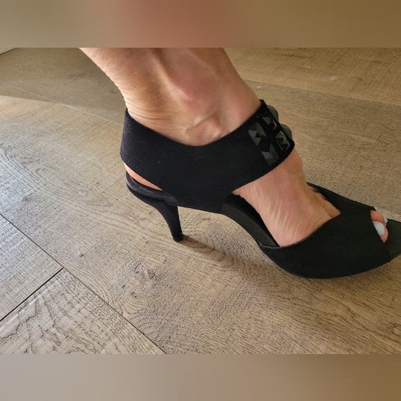 NWOT, PEDRO GARCIA, Black Suede Heel, 38 1/2 - Picture 11 of 11